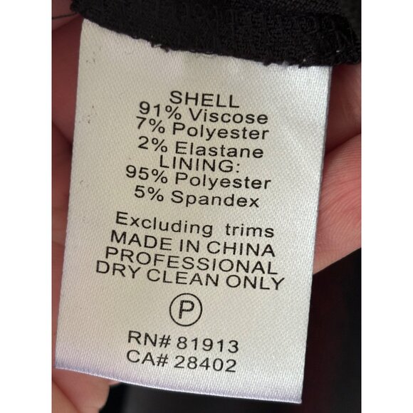 Tracy Reese Red Black Striped Runway Knit Dress With Beaded Neckline Detailed - Picture 11 of 15